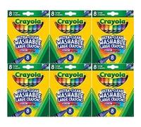 Crayola Kids First grands crayons lavables, 8 unités (paquet de 6) G