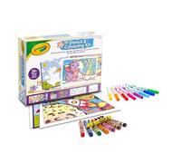 CRAYOLA - Kit de Pochoirs et de Coloriage, Activité Créative pour Les Enfants avec des Feutres et des Crayons de Cire, pour Les 5 Ans et Plus, 04-2952