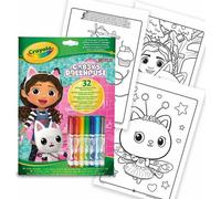 Crayola La maison de Gabby Livre d'activités avec 7 marqueurs One Size