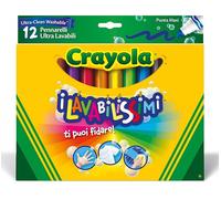 Crayola Les Marqueurs Lavables Ultra Lavables Pointe Maxi Couleurs Assorties 12