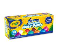 Crayola – Trempes lavables en bocaux amovibles 54-1205, 10 couleurs classiques assorties