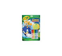 Crayola Livre De Coloriage Et D´activités Sonic Avec 7 Marqueurs