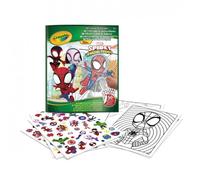 Crayola, Album de coloriage avec Autocollants Spidey, 32 pages et 4 feuilles d'autocollants incluses, 04-0738