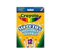 Crayola - loisir créatif - 12 feutres à dessiner lavables couleurs vives