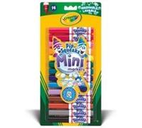 Crayola - loisir créatif - 14 mini feutres à colorier