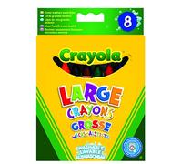 Crayola - Loisir Créatif - 8 Gros Crayons À La Cire Lavables Boîte