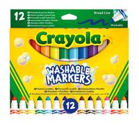 Crayola Lot De 12 Marqueurs Lavables à Pointe Large