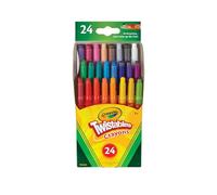 CRAYOLA Lot de 24 Mini Crayons Twistables, Acrylique, Multicolore, 24 pièces