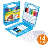 Crayola – Mallette Feutres lavables SuperTips 65 pièces – Activité créative dès 4 ans – 04-0377