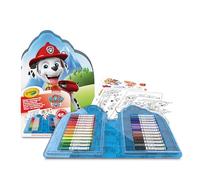 CRAYOLA - Mallette Couleurs et Autocollants Pat' Patrouille, Kit avec Feutres, Pages à colorier, Autocollants, 45 pièces, Cadeau Créatif pour Enfants, à partir de 5 ans, 04-0783