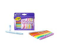Crayola – Feutres étincelants 58-8648, jeu de 8 couleurs brillantes, dès 3 ans