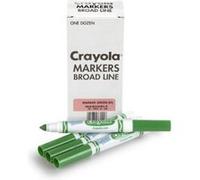 Crayola Marqueurs en vrac lavables, 12 unités, vert Vert G