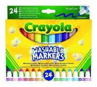 Crayola Marqueurs lavables à pointe conique junior 24 pièces Multicolore
