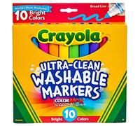 CRAYOLA Marqueurs lavables B/L 10P, couleurs vives 10/emballage Taille unique