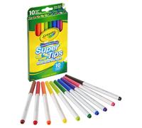 Crayola Marqueurs lavables Super Tips 10/BX, AST