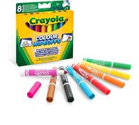 Crayola Marqueurs pour Tableau Noir Blanche Lavable, 8 Couleurs Assorties, Taper