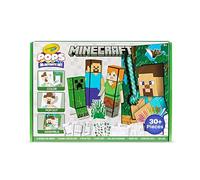 Crayola Minecraft POP Ensemble d'art 3D pour enfants, livre de coloriage alternatif, cadeau pour garçons et filles, à partir de 6 ans