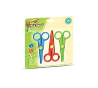 CRAYOLA Mini Kids - 3 Ciseaux de Sécurité, 81-8119, Bleu, Rouge, Vert. | Mini kids ciseaux de sécurité, Trois types de coupes, Trois couleurs, Spécialement créés pour les plus petits, ils ne coupent