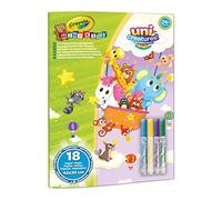 Crayola Mini Kids - Album avec 18 Pages à Colorier Taille Maxi et 4 Marqueurs Lavables, Activité Créative pour les Enfants à Partir de 24 Mois, 25-1045G