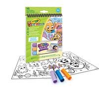 CRAYOLA- Mini Kids-Album d'Activité Colora Efface & Recolore avec 16 Pages Réutilisables et 3 Marqueurs effaçables, 81-1499, Coloris Assortis