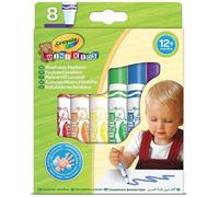 CRAYOLA Mini Kids Marqueurs Super Lavable 8 Pièces Bout Rond Couleurs Ass