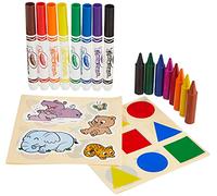 CRAYOLA - Mini Kids, Mon premier set Couleurs & Autocollants, Activité créative et cadeau pour enfants, dès 12 mois, 81-0570