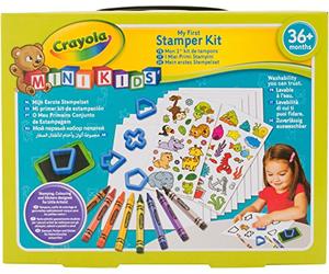 Crayola - Mon 1er Kit de tampons ancien - Loisir créatif - Mini Kids - à partir de 2 ans - Jeu de dessin et coloriage