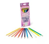Crayola - Crayons de couleur Pastel 68-3366 - Pack de 12, pour école et loisirs