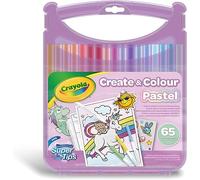 Crayola – Boîte 65 crayons pastel lavables avec accessoires – Multicolore Enfants