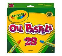 Crayola Pastels à l’huile, 28 couleurs brillantes opaques, grands pastels de forme hexagonale, idéaux pour les enfants de 3 ans et plus, non toxiques, mélangables, solides et durables