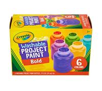 Crayola Peinture lavable pour enfants, couleurs vives assorties, fournitures de peinture, lot de 6
