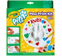 CRAYOLA Pets 57-0202 Kit de création de l'empreinte de la Patte de Votre Animal de Compagnie en Objet décoratif à Conserver pour Toujours en Forme de Cercle