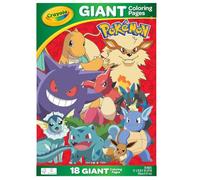 Crayola Pokémon Pages de coloriage géantes, activités de coloriage pour enfants, cadeau pour enfants, 3, 4, 5, 6 ans
