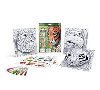 CRAYOLA POPS - Kit d'activités 3D, pour colorier et créer des dessins 3D, Activité Créative et Cadeau pour Enfants, sujet Jungle, à partir de 6 ans, 04-2802