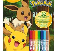 Crayola – Album de coloriage et d'activités Pokémon 04-2746G, 32 pages, 7 mini feutres lavables