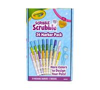 Crayola Scribble Scrubbie Pets Lot de 24 marqueurs lavables Multicolore