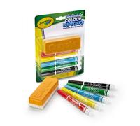 Crayola – Set pour tableau blanc – Feutres effaçables à sec, accessoires – À partir de 4 ans