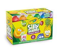 CRAYOLA - Silly Scents - 54-2392 - 6 Pots de Peinture parfumée de 59ml - Gouaches parfumées lavables, 6 Couleurs Assorties, activité créative Enfants