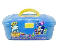 Crayola Silly Scents Boîte à outils d'activités pour pâte à modeler | 4 couleurs de pots de pâte à modeler parfumée, 11 outils pour enfants, 1 boîte à outils pour le rangement pour les tout-petits