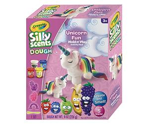 CRAYOLA - Silly Scents Dough, pâte à Modeler parfumée, kit Crée et Modèle