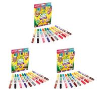 CRAYOLA - Silly Scents, Feutres Parfumés Lavables Double Pointe Maxi, Set de 10 Pièces, 20 Couleurs et 20 Parfums, pour l'école et le Temps Libre, à partir de 3 ans, 58-8344 (Lot de 3)