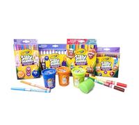 CRAYOLA - Silly Scents Set Commodité, pour dessiner avec des couleurs | 12 Crayons de cire, 10 marqueurs à pointe moyenne, 12 maxi tip markers, 12 crayons de cire twistable
