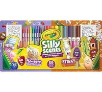 CRAYOLA - Silly Scents, Set de coloriage 55+ pièces, Feutres, Crayons
