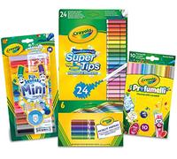 CRAYOLA - Super ensemble de marqueurs, valeur artistique et artisanale, fournitures de coloriage pour la maison et la rentrée scolaire, cadeau pour enfants, à partir de 6 ans