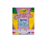 CRAYOLA Super Tips Pastel Lot de 100 feutres pour adultes à pointe moyenne, 100 couleurs différentes, idéales pour la lettrage et la couleur, pour l'école et les enseignants, couleurs assorties pastel