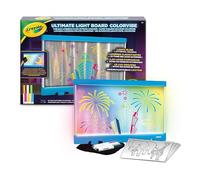 Crayola Ultimate Light Board ColorVibe, Tableau Lumineux LED avec Effets Sonores, 4 Modes Lumiere, 10 Feutres Gel FX, Jeu Creatif, 6+