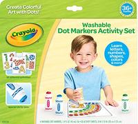 Crayola Washable Dot Markers Activity Set, Educational Gift for Kids, 3, 4, 5, 6