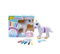 Crayola Washimals Jumbo Pets - Big Evie, Poulain à Colorier Laver et Recolorer, 15 cm, Coffret avec 5 Feutres Lavables et Brosse, Cadeau pour Enfants dès 3 Ans, 74-2031