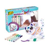 CRAYOLA Washimals Jumbo Pets, Big Jenny, Le Gros Chaton à Colorier | Un maxi format pour un maxi divertissement, Une nouvelle façon de jouer, Adorables bébés animaux au pelage velouté à colorier