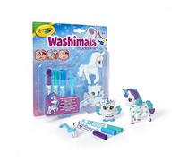 CRAYOLA Washimals Peculiar Pets - Kit Créatif de Coloriage, Feutres de Couleurs et Figurines à Colorier, Ambiance Féerique - Âge Conseillé: à Partir de 3 Ans